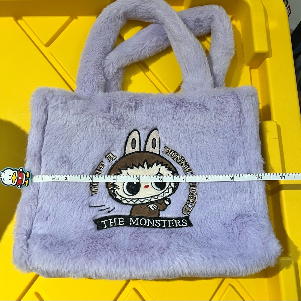 New Unused Labubu Purple Furry tote bag - Picture 4 of 4